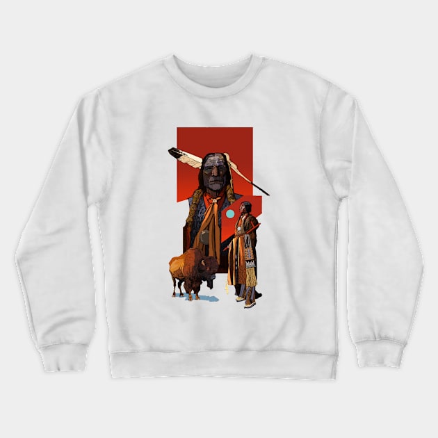 First Nations America Crewneck Sweatshirt by David Kennett